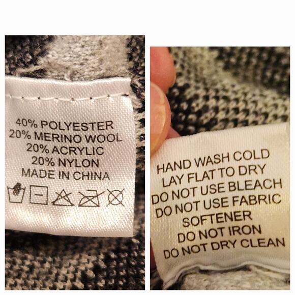 Neve Zoe Fair Isle Snowflake Crewneck Sweater, Merino wool blend, sz Small - Picture 8 of 9